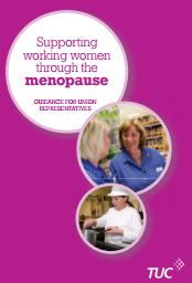 Supporting women through the menopause guidance