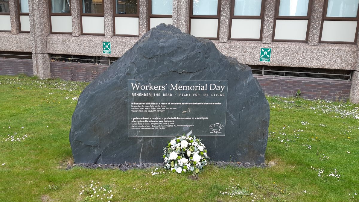 Wales’ National Workers' Memorial Day event, Cardiff 