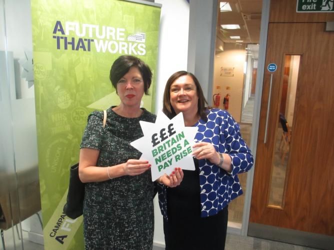 Theresa Griffin MEP supporting Fair Pay Fortnight