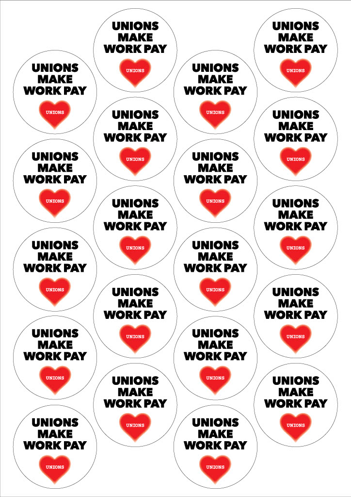 15 heartunions stickers