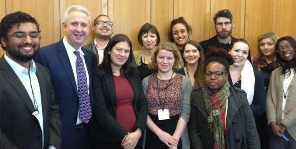 10 young trade unionists, Labour MPs Lisa Nandy and Ivan Lewis, and Frances O'Grady.