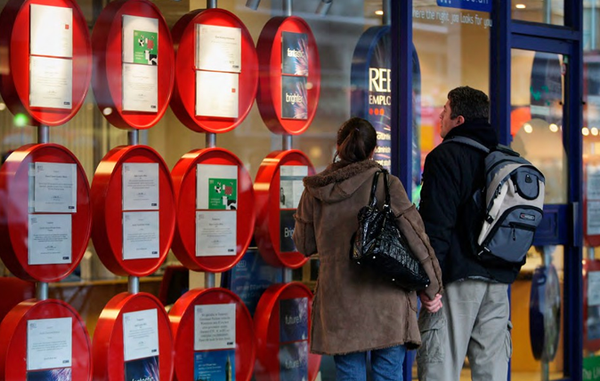According to the Labour Force Survey, youth unemployment reached 12.7 per cent © Oli Scarff/Getty Images
