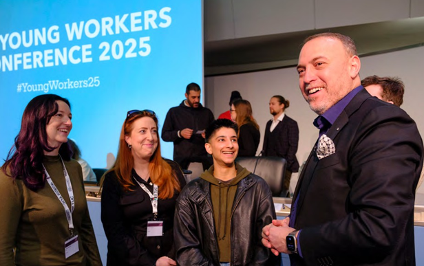 Palestinian ambassador Husam Zomlot at the TUC Young Workers Conference in March © Jess Hurd