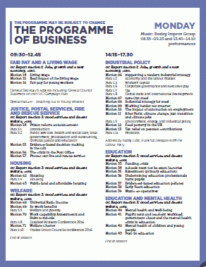 The Programme of Business