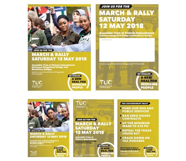 thumbnail images of the various posters and leaflects available for download on this webpage