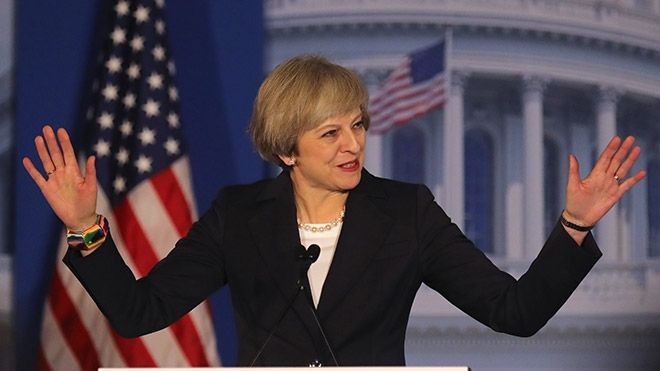 Theresa May visits America to meet with President Trump (Photo by Christopher Furlong/Getty Images)
