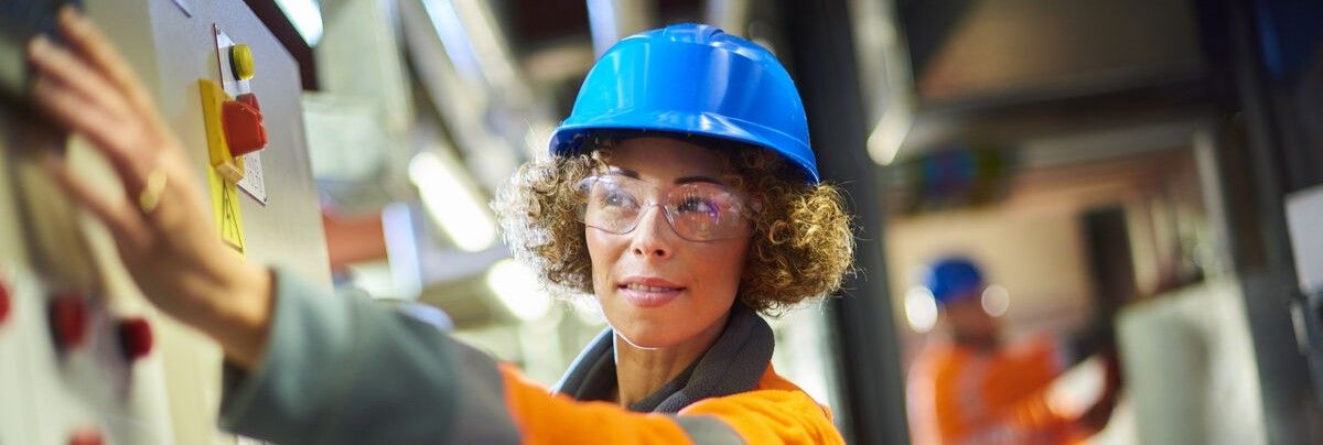 Industrial engineer at work