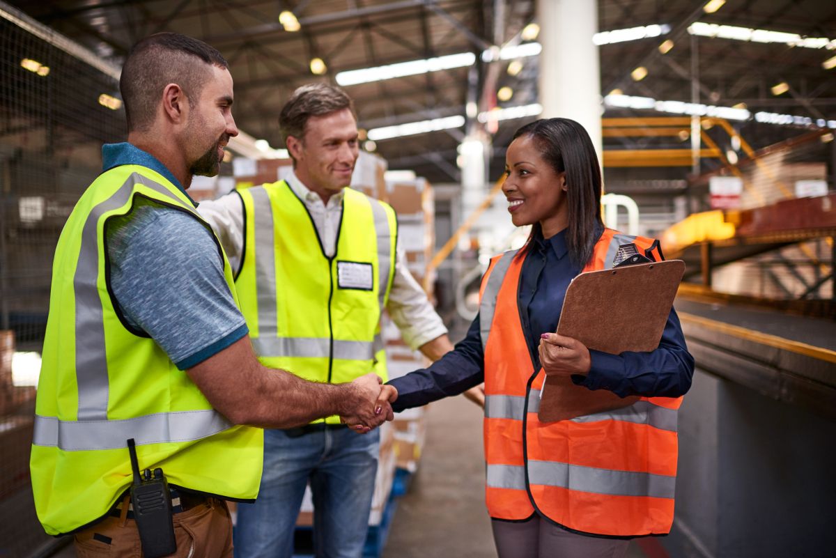 Workers in a factory 