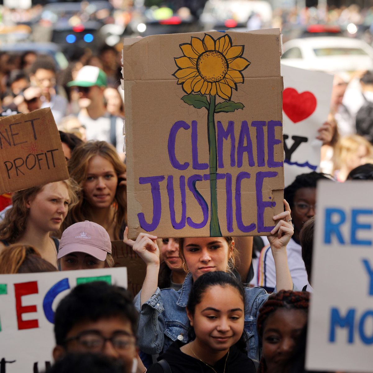 Climate justice protest