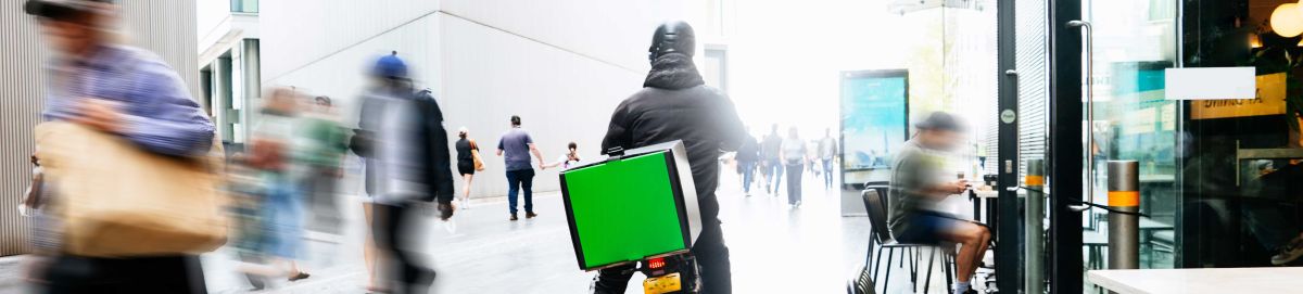 Scooter bike with delivery box
