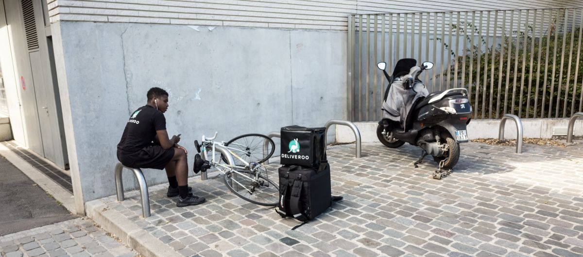 A BME Deliveroo driver