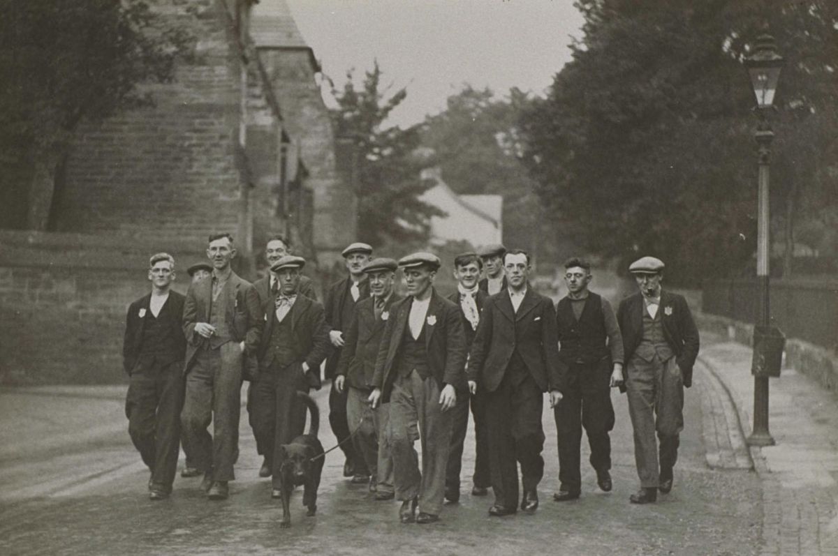 The Jarrow marches en route to London