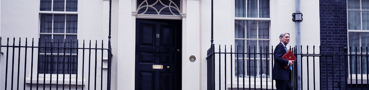 Philip Hammond leaving Downing Street