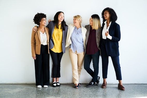 A diverse group of women