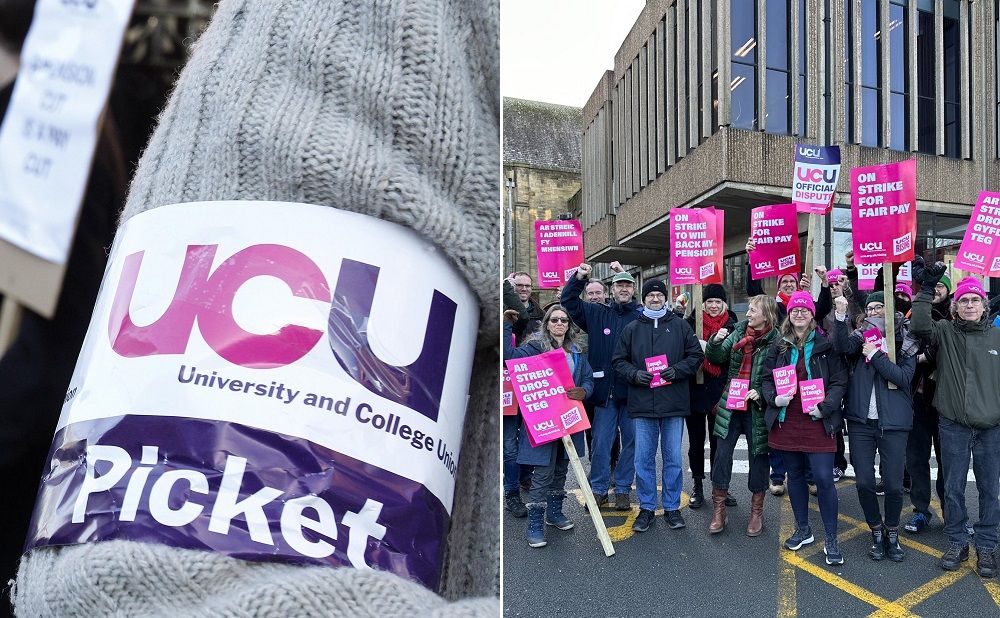 UCU Bangor protest