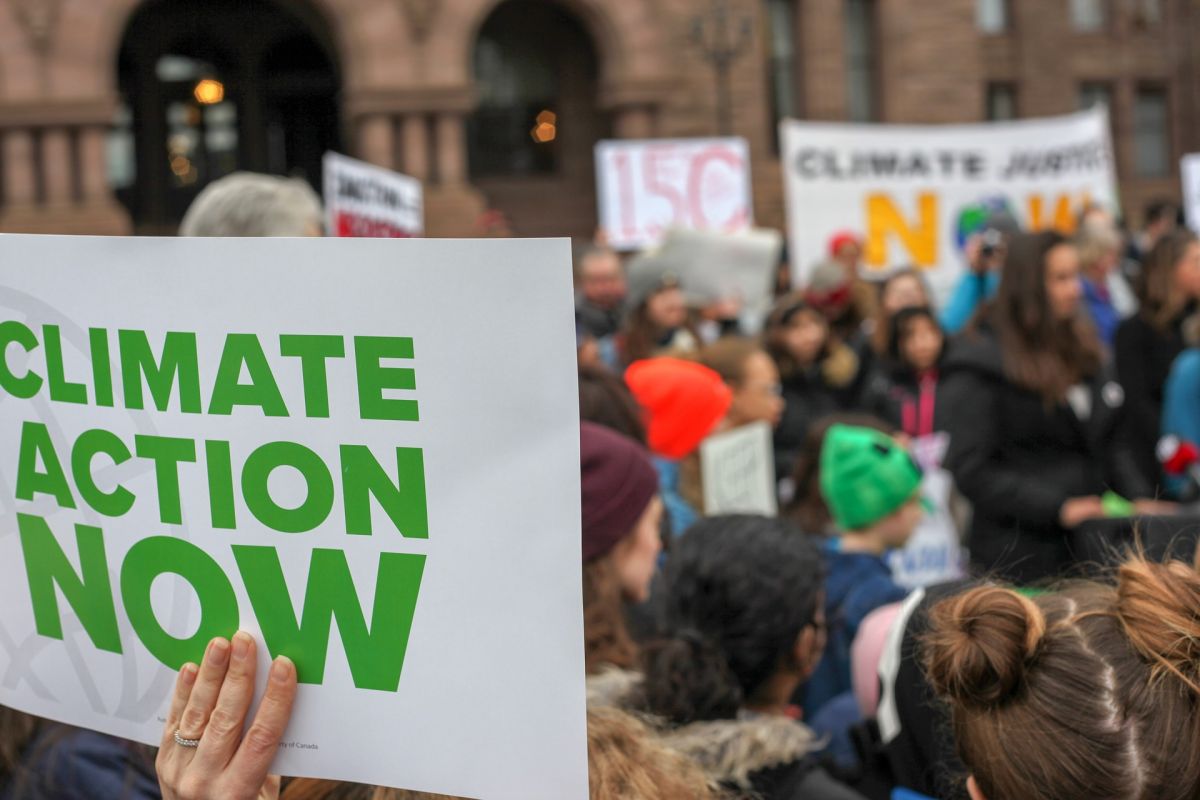 Climate action rally 