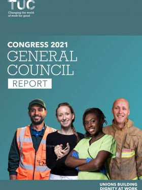 TUC General Council Report 2021 cover