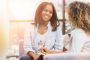 Two women having a conversation about mental health 