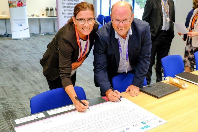 Cardiff and Vale University Health Board signed the charter