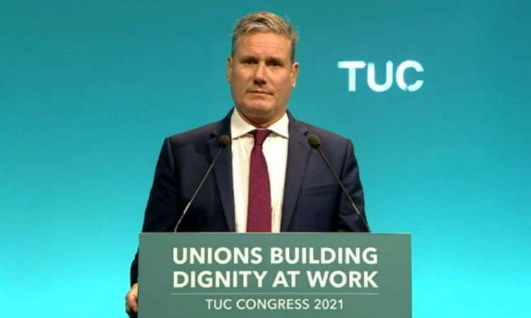 Labour leader, Keir Starmer at TUC Congress