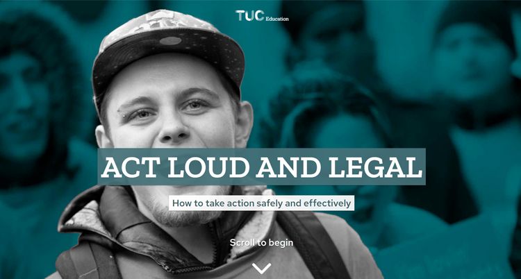 Front of guide - Act loud and legal