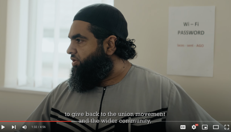 screenshot from activists programme film