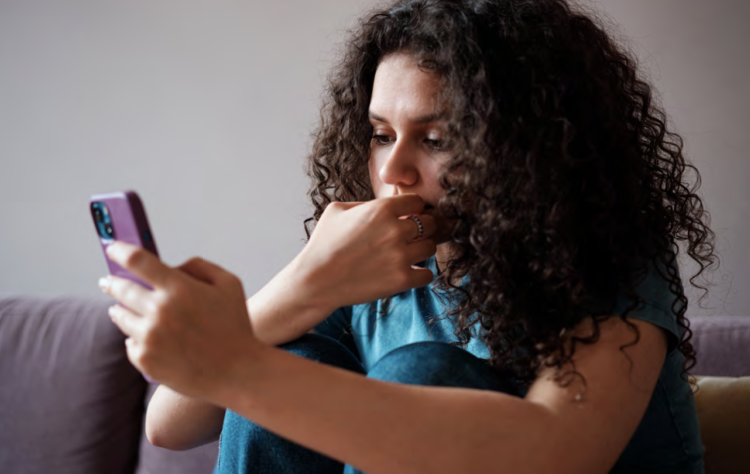 woman on phone