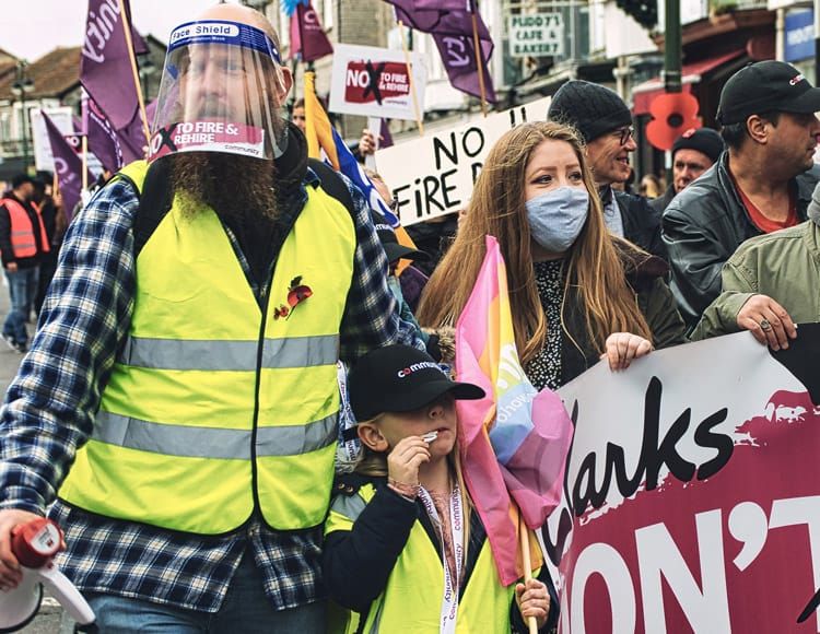 Trevor at the march