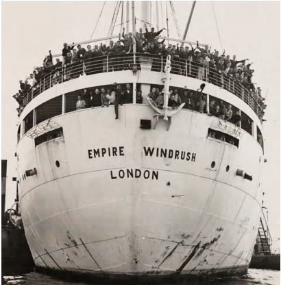 The Empire Windrush docked at Tilbury, near London, on 21 June 1948. 1,027 passengers from Jamaica began disembarking the next day © SSPL/NMeM/Daily Herald Archive