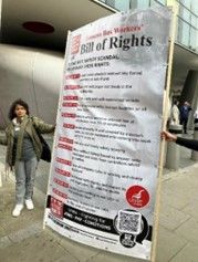 Photo: Unite launched a bill of rights