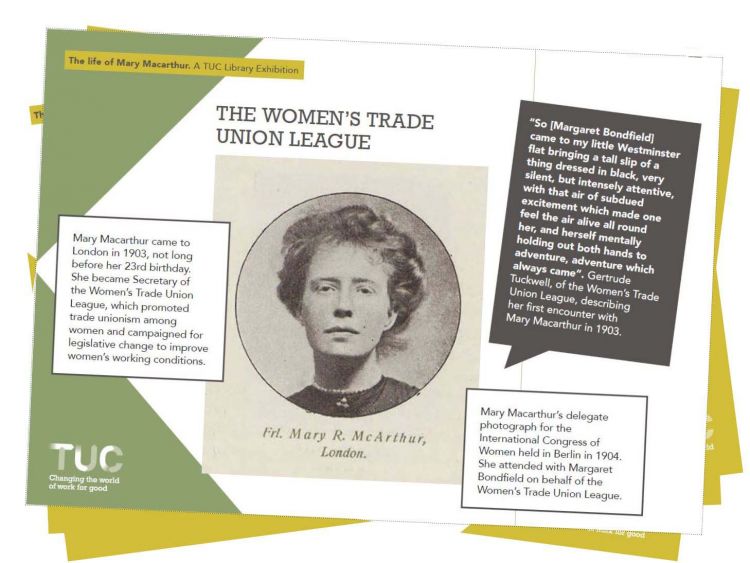 The Life of Mary Macarthur - TUC Library exhibition