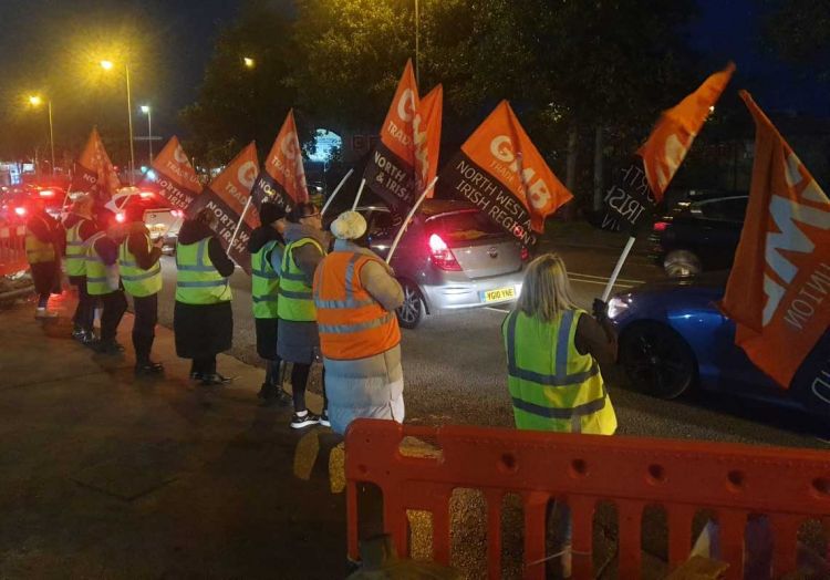 gmb strikers at jacobs factory