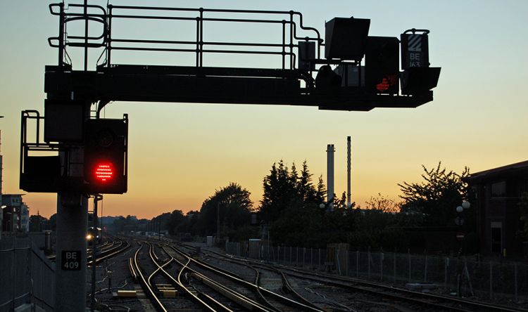 Rail signals. Photo: Amanda Lewis / Getty