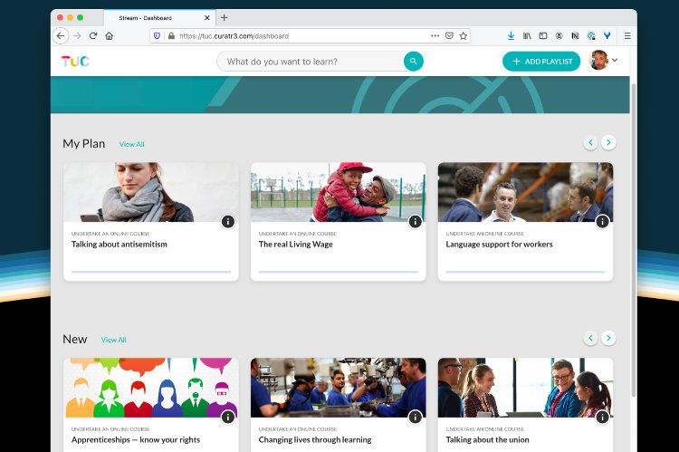 Stream home page