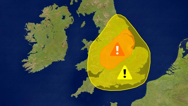Weather warning map