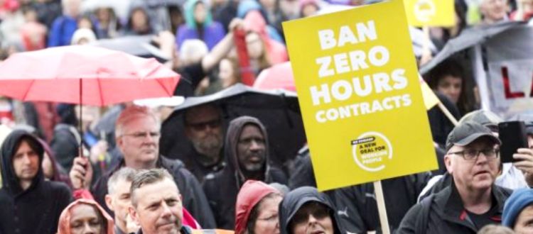 Ban zero hours contract banner