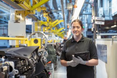 Woman in factory