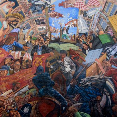 Mural of the Battle of Cable Street