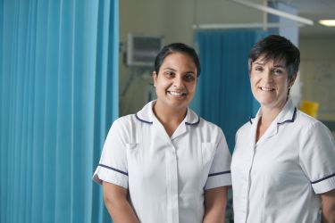 Two female physiotherapy staff