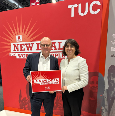 Paul at TUC stand