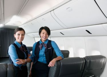 Photo of two flight attendants