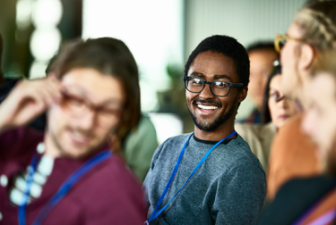 people at a conference
