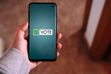 voting on a phone
