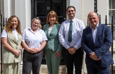 Fran Heathcote | PCS reps Carly and Billy | Paul Nowak | Rachel Reeves MP  