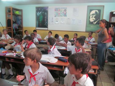 A Cuban classroom