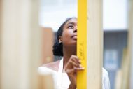 Woman looking up