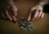 Pensioner counts small change