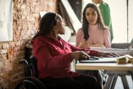 Disabled worker