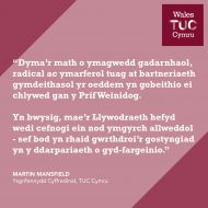 Martin Mansfield's response to the First Minister's social partnership statement