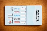 Multi-drug test kit with blank results slots